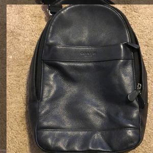 Men’s leather Coach bag